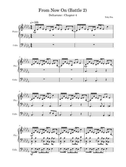 From Now On - Deltarune Chapter 4 – Toby Fox