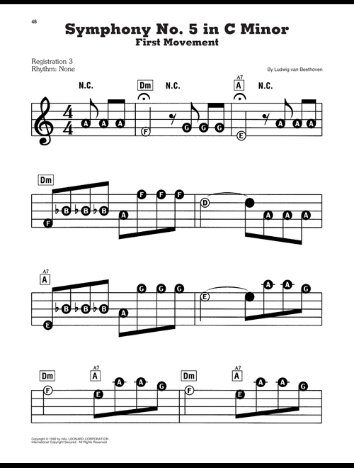 Symphony No. 5 In C Minor, First Movement Excerpt - Ludwig Van Beethoven (E-Z Play Today)