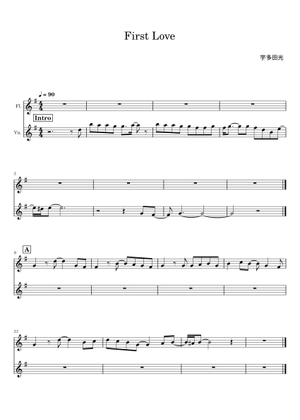 【希少】宇多田ヒカル First Love Utada Hikaru 楽譜集 First love - Utada Hikaru 楽譜 ピアノ (ソロ) | MuseScore.com