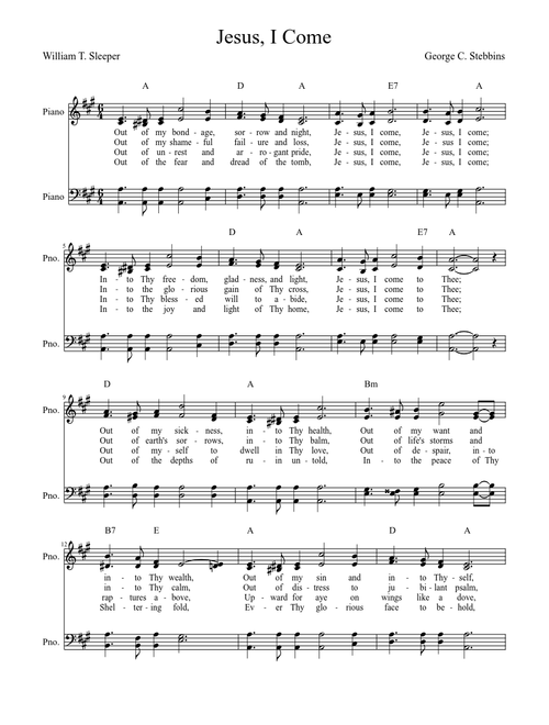 Jesus, I Come