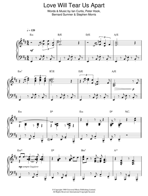 Love Will Tear Us Apart (Jazz Version) - Joy Division (Piano Solo)