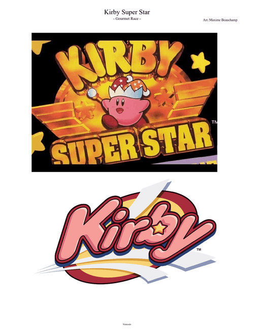 Kirby Super Star - Gourmet Race (Concert Band)