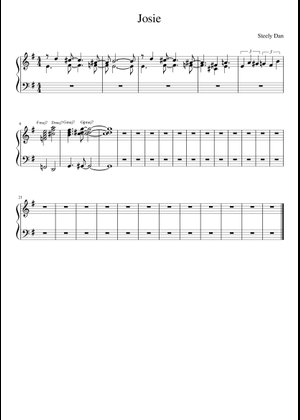 Play Official version of Josie Sheet Music by Steely Dan for Guitar ...