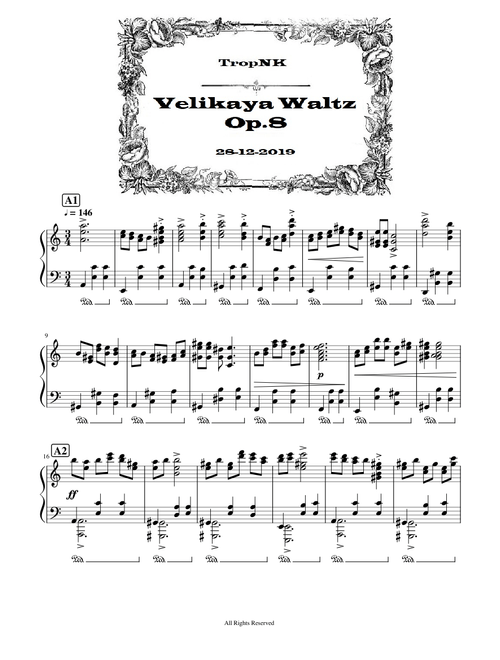 Velikaya Waltz, Op.8