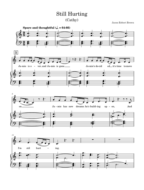 Still hurting – Jason Robert Brown Still Hurting
