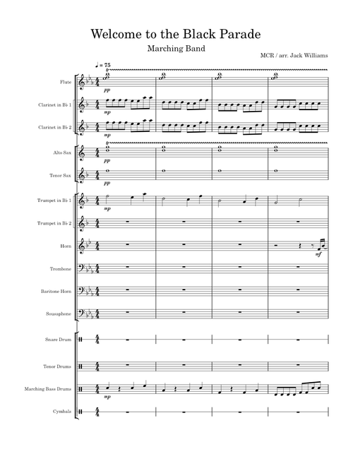 Welcome to the Black Parade - Marching Band