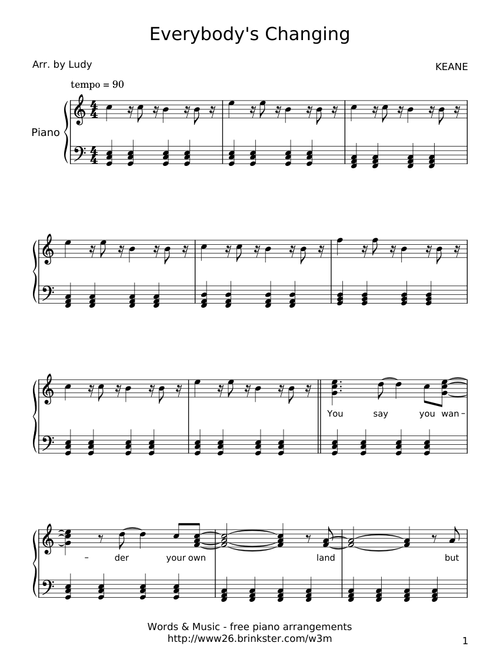 Everybody's Changing - Keane