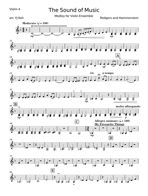 The Sound Of Music (from The Sound of Music) - Rodgers & Hammerstein