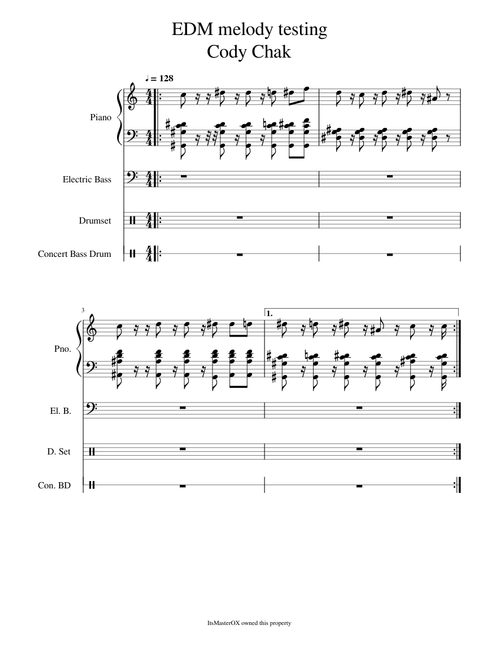 EDM melody testing