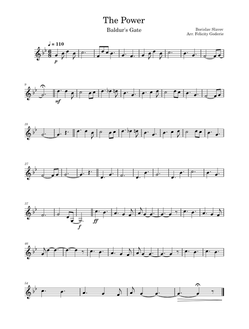 The Power  – Borislav Slavov The Power - Bauldurs Gate 3 - Violin Solo