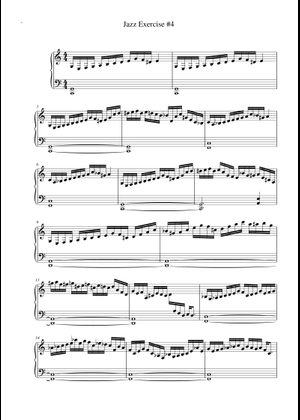 Jazz Exercise No. 2 – Oscar Peterson Sheet Music for Piano (Solo