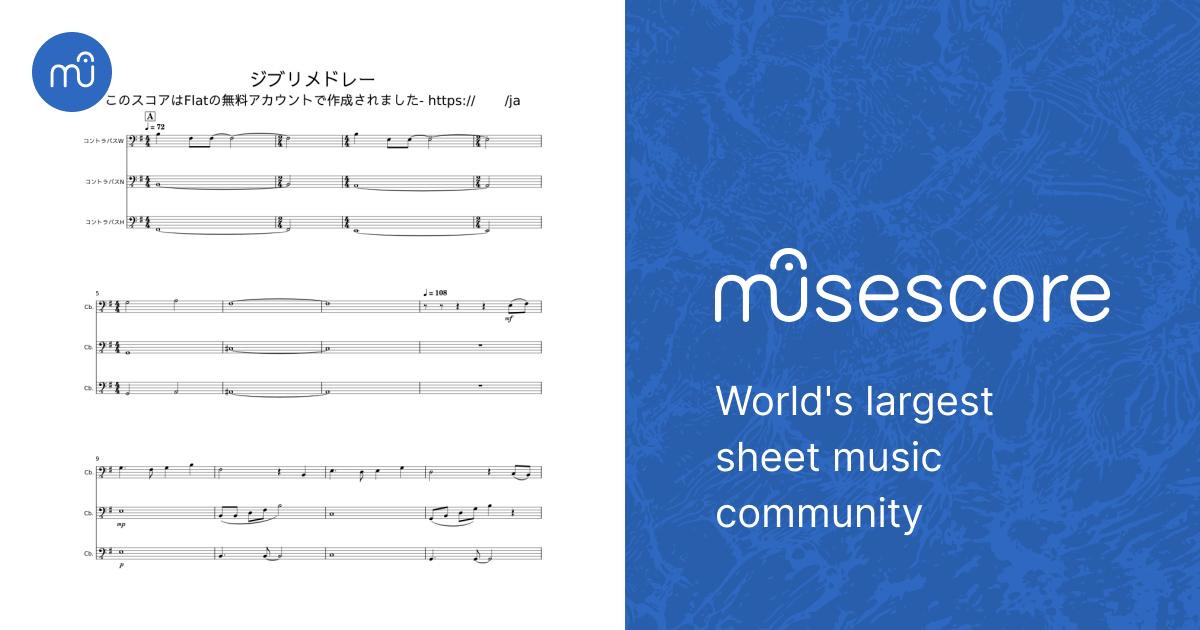 Studio Ghibli Medley - Joe Hisaishi Sheet music for
