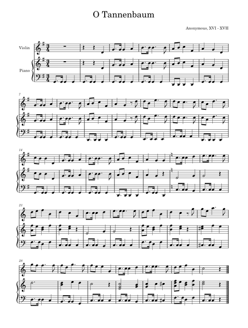 O Tannenbaum – Misc Traditional