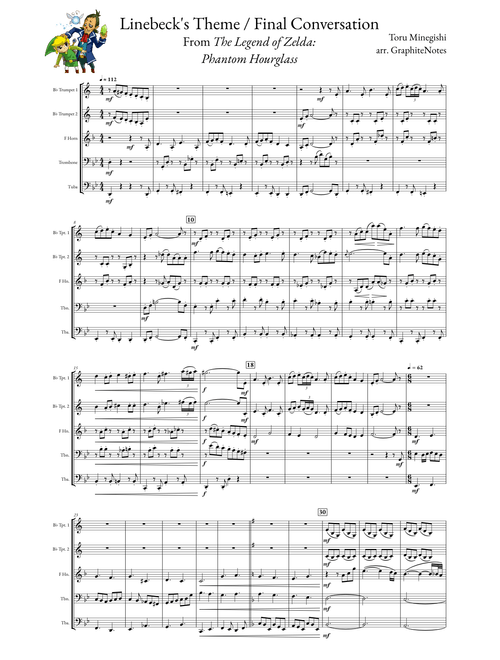 Linebeck's Theme / Final Conversation for Brass Quintet - The Legend of Zelda: Phantom Hourglass