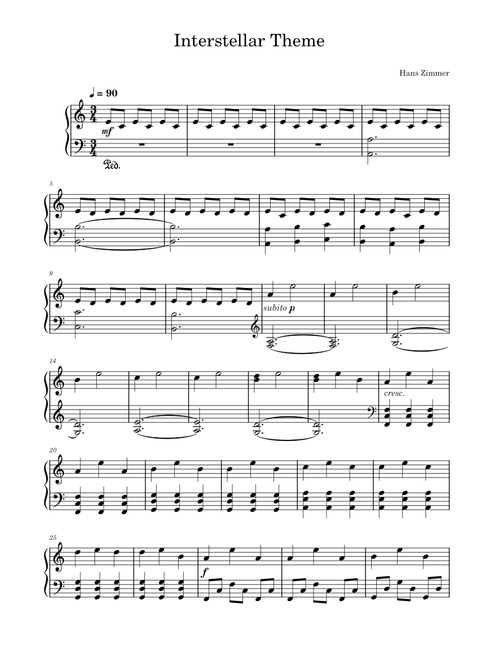 Interstellar - Hans Zimmer