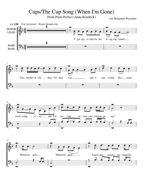 Cups/The Cup Song (When I'm Gone)