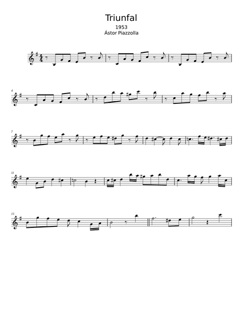Triunfal - Astor Piazzolla