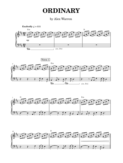 Ordinary - Alex Warren