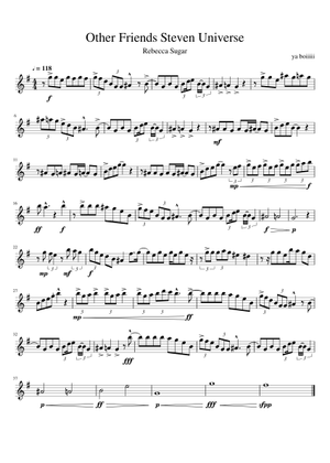 Other Friends - Steven Universe: The Movie Sheet Music for Piano ...