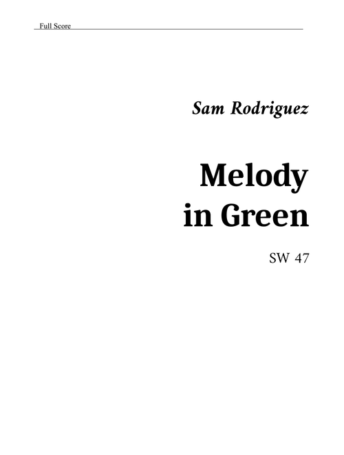 Melody in Green - SARMP