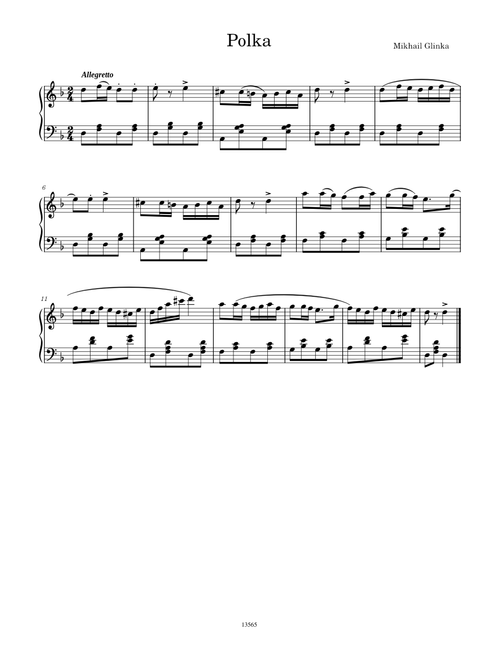 Polka d minor – Mikhail Glinka