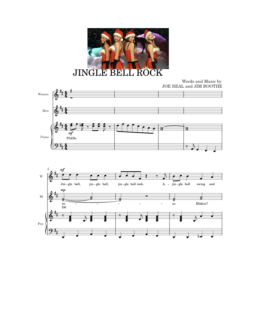 jinglebellrock piano tutorial