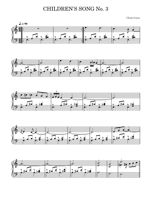 Children's Song No. 3 - Chick Corea
