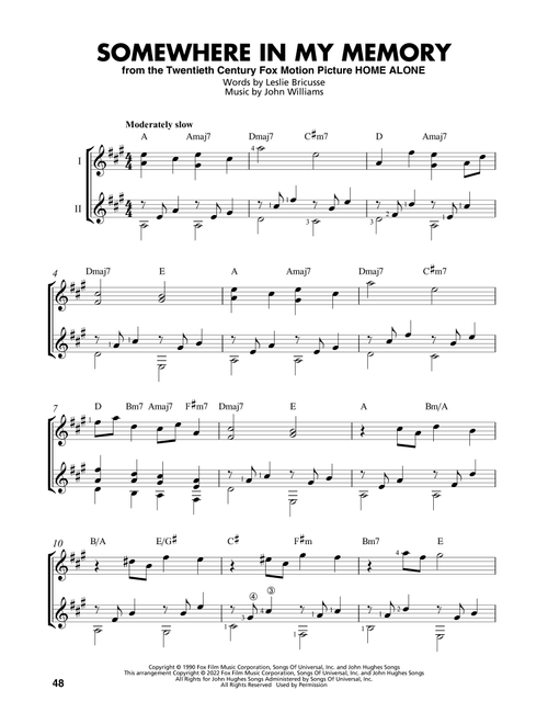 Somewhere In My Memory (from Home Alone) (arr. Mark Phillips) - John Williams, Leslie Bricusse (Easy Guitar with TAB)