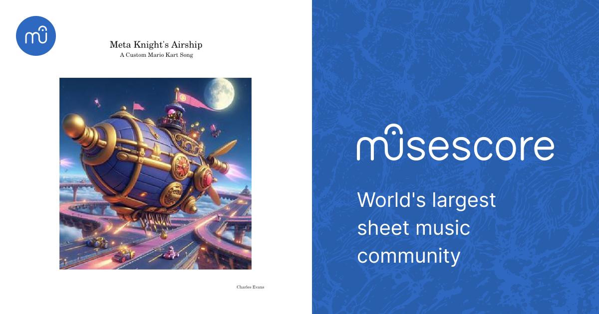 Meta Knight's Airship Sheet music for Piano, Saxophone tenor, Timpani ...