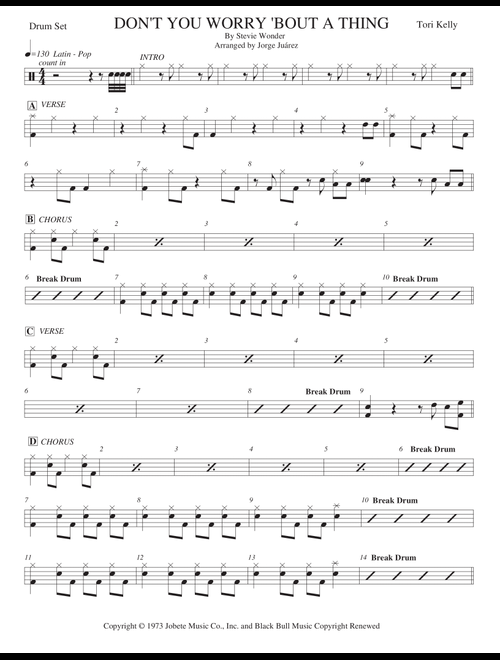 Don't You Worry 'bout A Thing (Arr. Jorge Juárez) - Stevie Wonder (Large Ensemble)