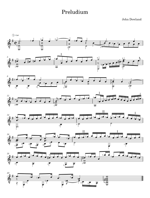 Preludium, P.98 - John Dowland