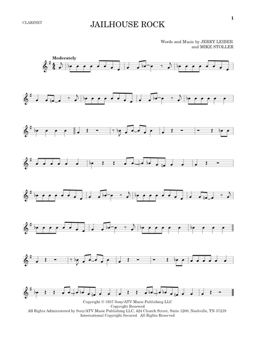 Jailhouse Rock - Elvis Presley (Clarinet Solo)