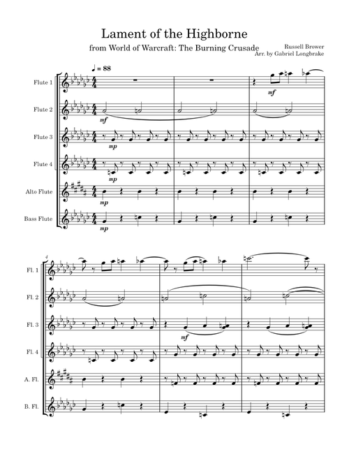 Lament of the Highborne – Russell Brower