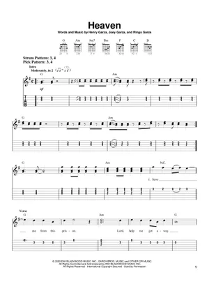 Heaven - Los Lonely Boys Sheet music for Bass guitar (Solo Heaven - Los Lonely Boys Sheet music for Bass guitar (Solo