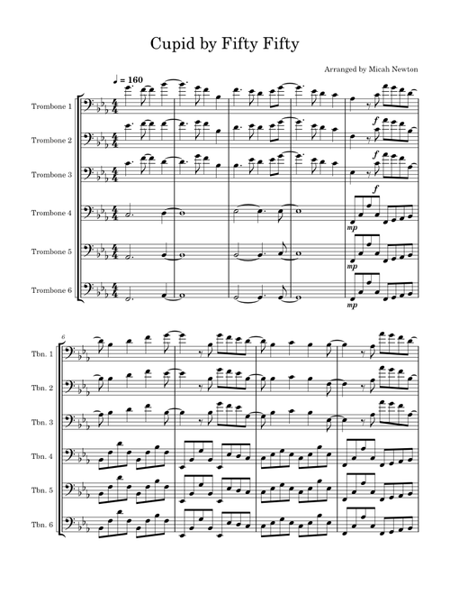 Cupid – FIFTY FIFTY for Trombone