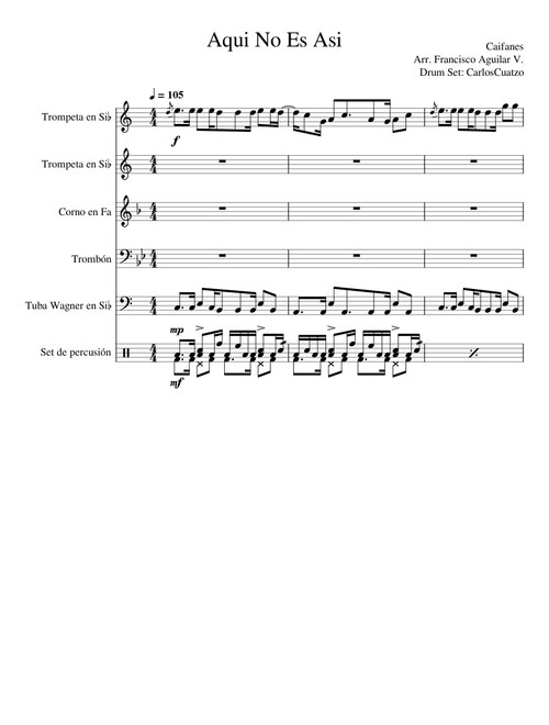Aqui No Es Asi-Caifanes Brass Quintet