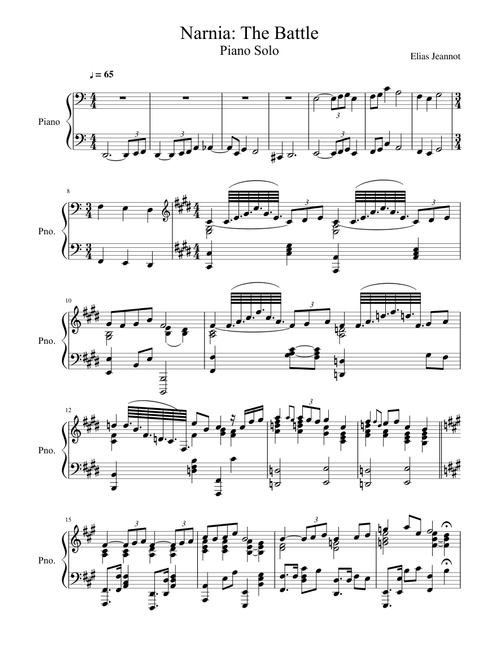 Narnia: The Battle Piano Solo