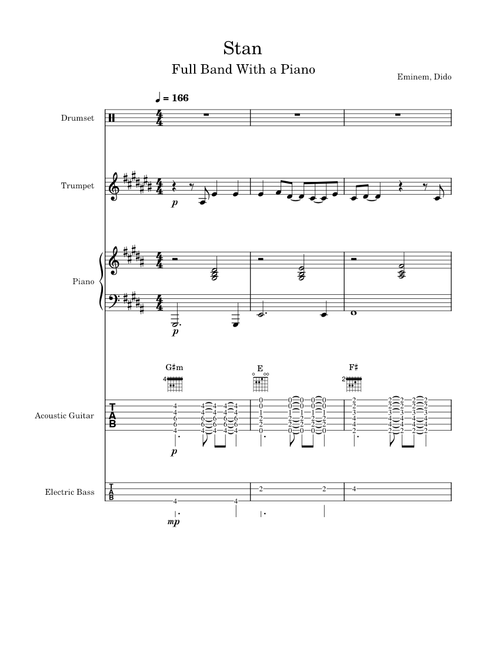 Stan – Eminem Stan Full Band