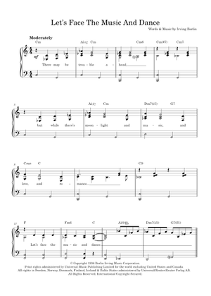 Lets Face The Music - Jeff Goldblum Sheet Music for Bass guitar