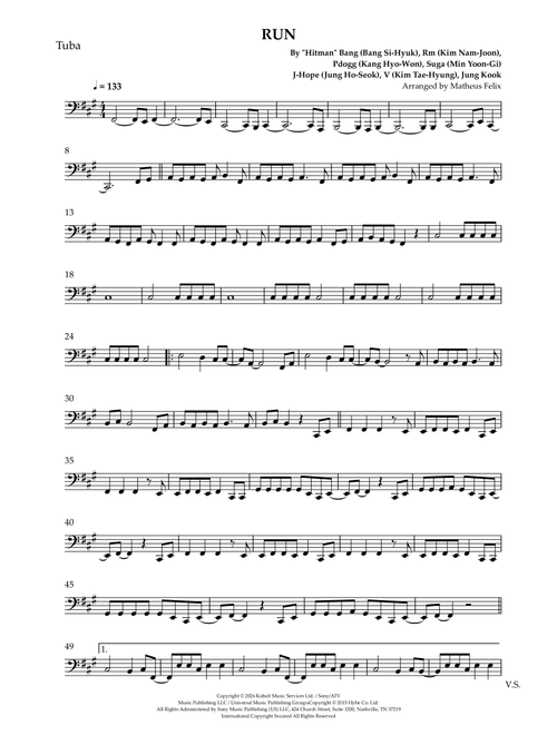 Run (Arr. Matheus Felix) - BTS (Tuba Solo)