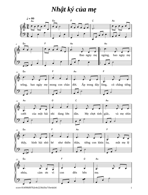 Nhật ký của mẹ