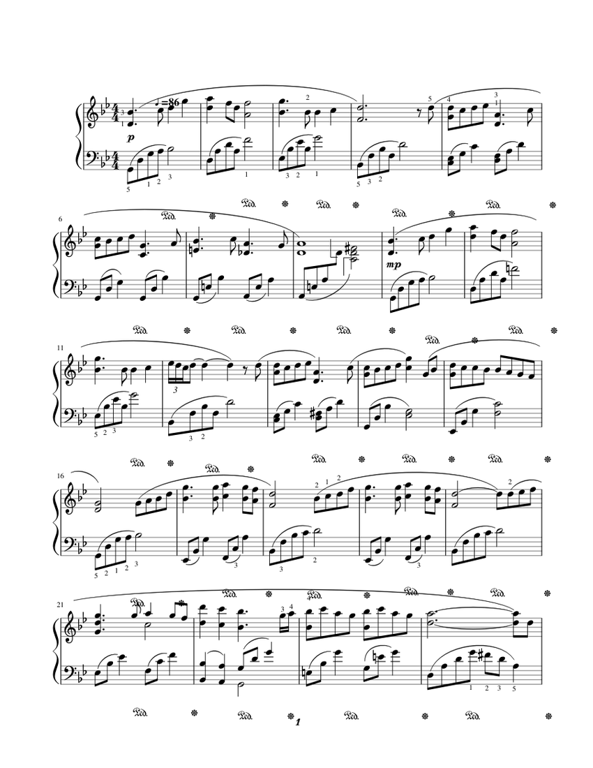 Spring time - Yiruma Sheet for Piano (Solo) | Musescore.com