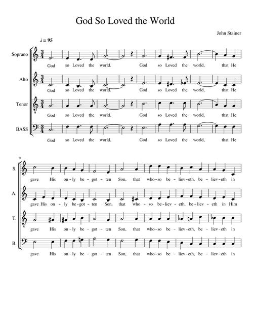 God So Loved the World BASS