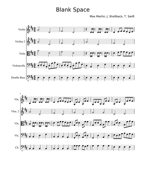 Blank Space – Taylor Swift
