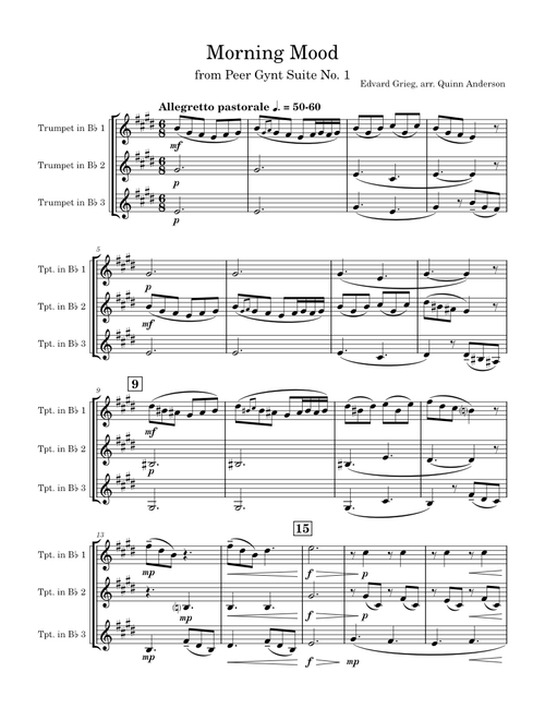 Morning Mood from Peer Gynt Suite No. 1 – Edvard Grieg