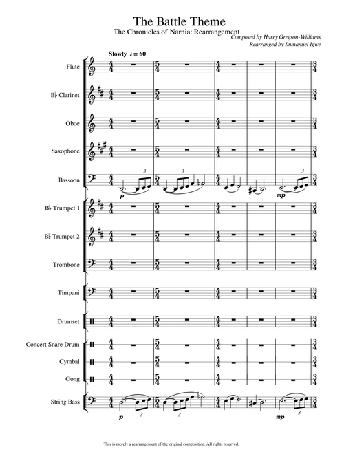 The Chronicles of Narnia: The Battle Song