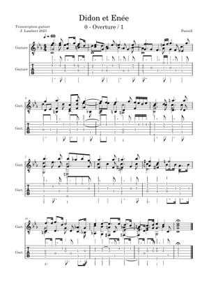 Dido and Aeneas for guitar, 