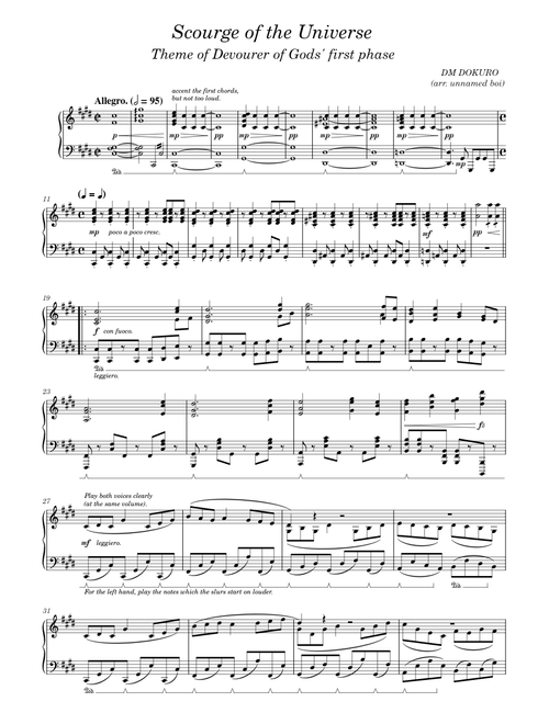 Calamity Mod OST | DM DOKURO - Scourge of the Universe | Piano solo