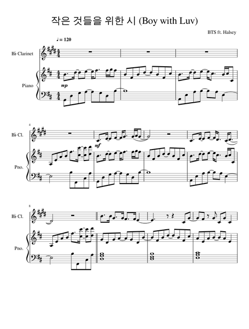 Boy with Luv Clarinet