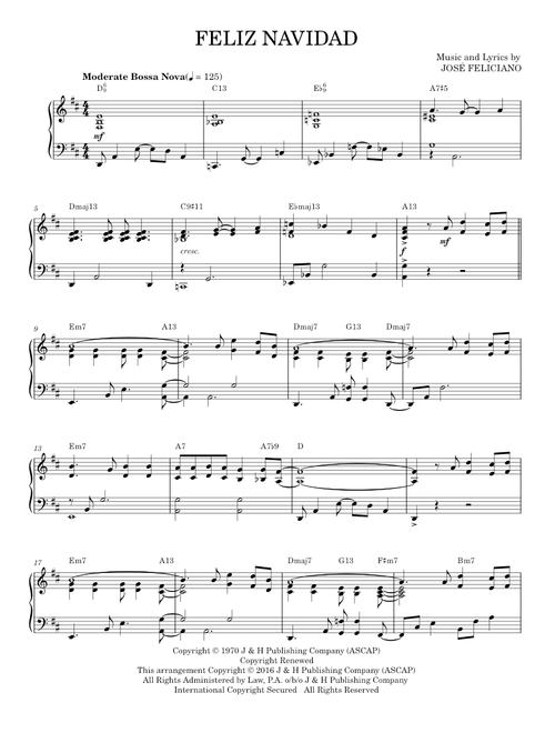 Feliz Navidad [Jazz version] (arr. Brent Edstrom) - Brent Edstrom, Clay Walker (Piano Solo)